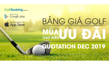  [INTERGOLF - ƯU ĐÃI] BẢNG GIÁ ĐẶT SÂN GOLF THÁNG 12/2019