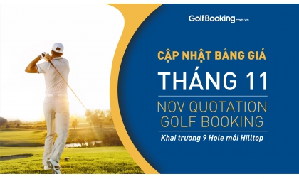     [ PROMOTION - GIÁ RẺ ] --- BẢNG GIÁ ĐẶT SÂN GOLF THÁNG 11 TẠI INTERGOLF