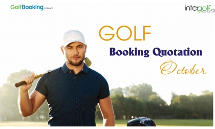  GOLF BOOKING QUOTATION OCTOBER