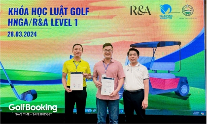  Hơn 40 Học Viên Vượt Qua Kỳ Thi và Đạt Chứng Chỉ Luật Golf Level 1 tại Sân Golf Long Biên